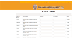 Desktop Screenshot of dhagaghar.com